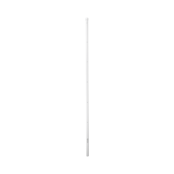 Poste de Esquina para Cerca Electrificada. Tubo Galva. de 1.4 m, cal. 18 de 1" Diam. + Pintura Blanca. Ideal para 6 Aisladores