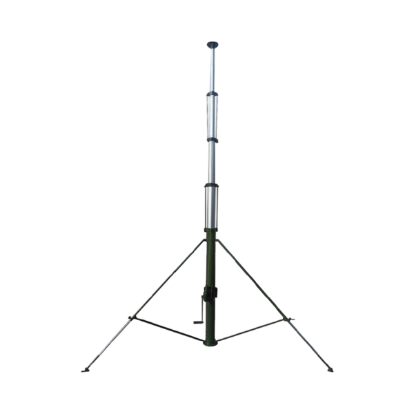 Mástil Telescópico Retraible Manual de 9 metros con Accesorios. Incluye Tripie.