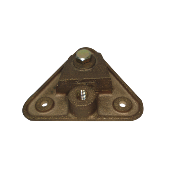 Base Triangular para Punta Pararrayo Maciza.