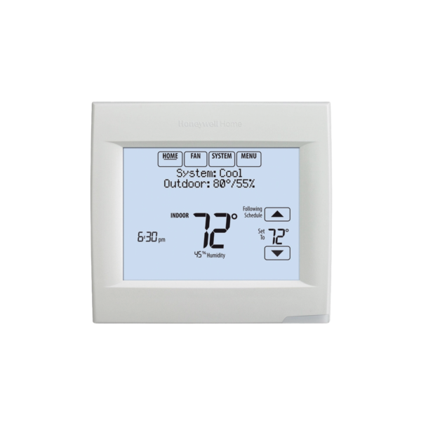 Termostato Touch WiFi de 3 Etapas, 3 Calor / 2 Frío. Integrable con Lutron, VISIONPRO® 8000 Para Uso Residencial o Comercial.