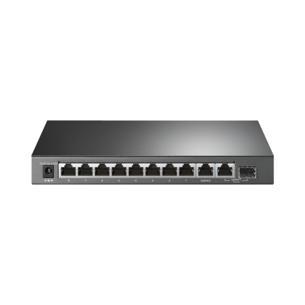 Switch PoE+ No Administrable De Escritorio 10 Puertos / 8 puertos 10/100/1000 Mbps PoE af/at Inteligiente / Presupuesto 123 W / Modo Extendido hasta 250 metros