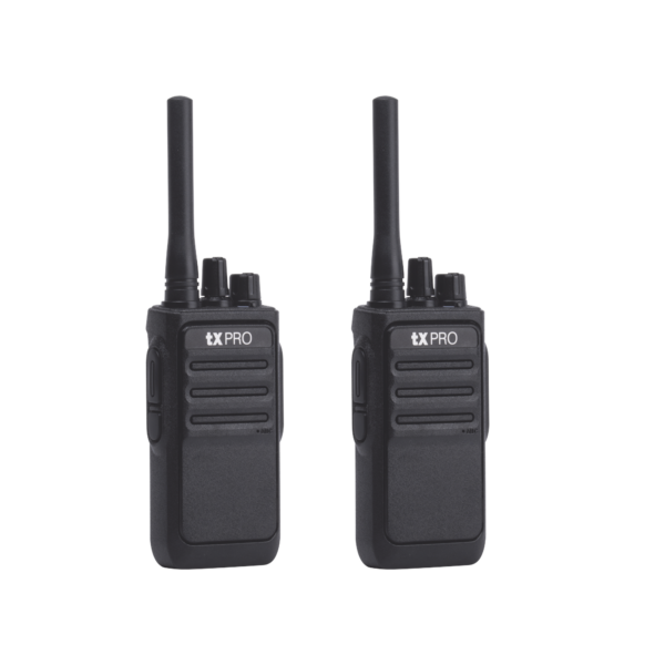 Par de radios analógicos, listos para utilizarse, operan en UHF 400-470 MHz de 2 watts de potencia. ¡PRECONFIGURADOS!