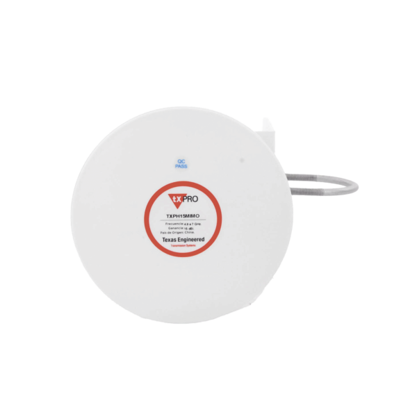 Antena Tipo Horn de 45 °, 15 dBi, 4.9 - 7GHz, Ideal para ambientes de alto ruido,  Tipo de conector RPSMA, con montaje y jumpers incluidos
