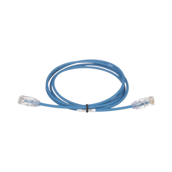 Cable de Parcheo TX6, UTP Cat6, Diámetro Reducido (28AWG), Color Azul, 4ft