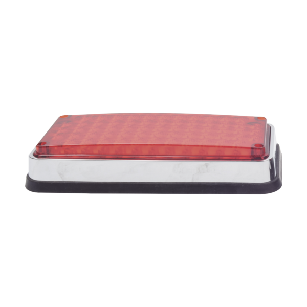 Luz de Advertencia de 7X3", Color Rojo, Ideal para Ambulancias