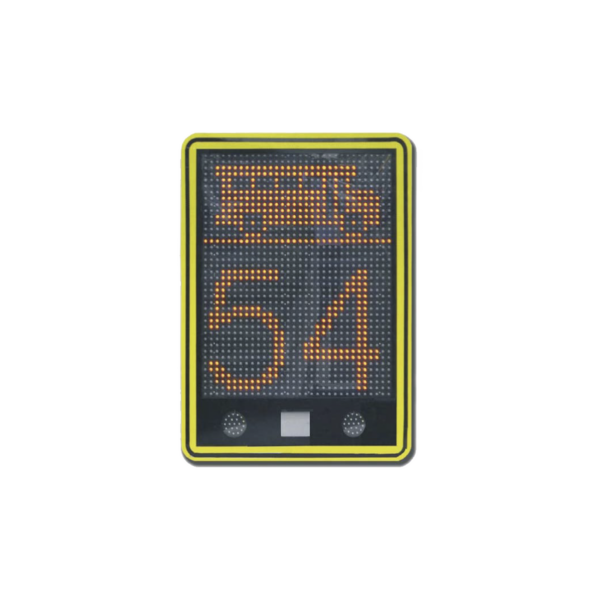 Radar de velocidad de 3 dígitos con mensajes variables y confgurables