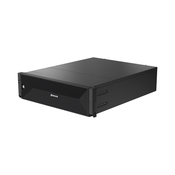NVR de 64 canales / Soporta grabación hasta 32 MP / H.265 & Wisestream / Procesamiento 400 Mbps / 3 Puertos de Red / Raid 5-6 / 12 TB incluidos