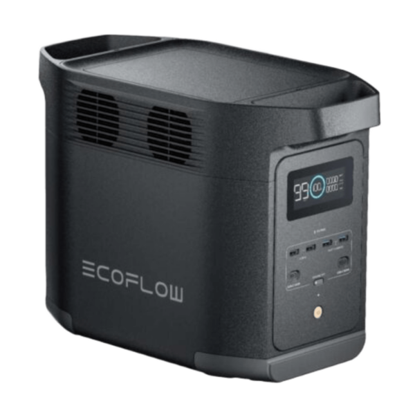 Estación de Energía Portátil de 980Wh Litio LFP / 10 Puertos AC 500 W (Max. 1000W) / 2 USB-C 100W / Cargador de Coche 10A a 12.6V / Conectividad WiFi y Bluetooth (App) / Carga Solar 500W Max.