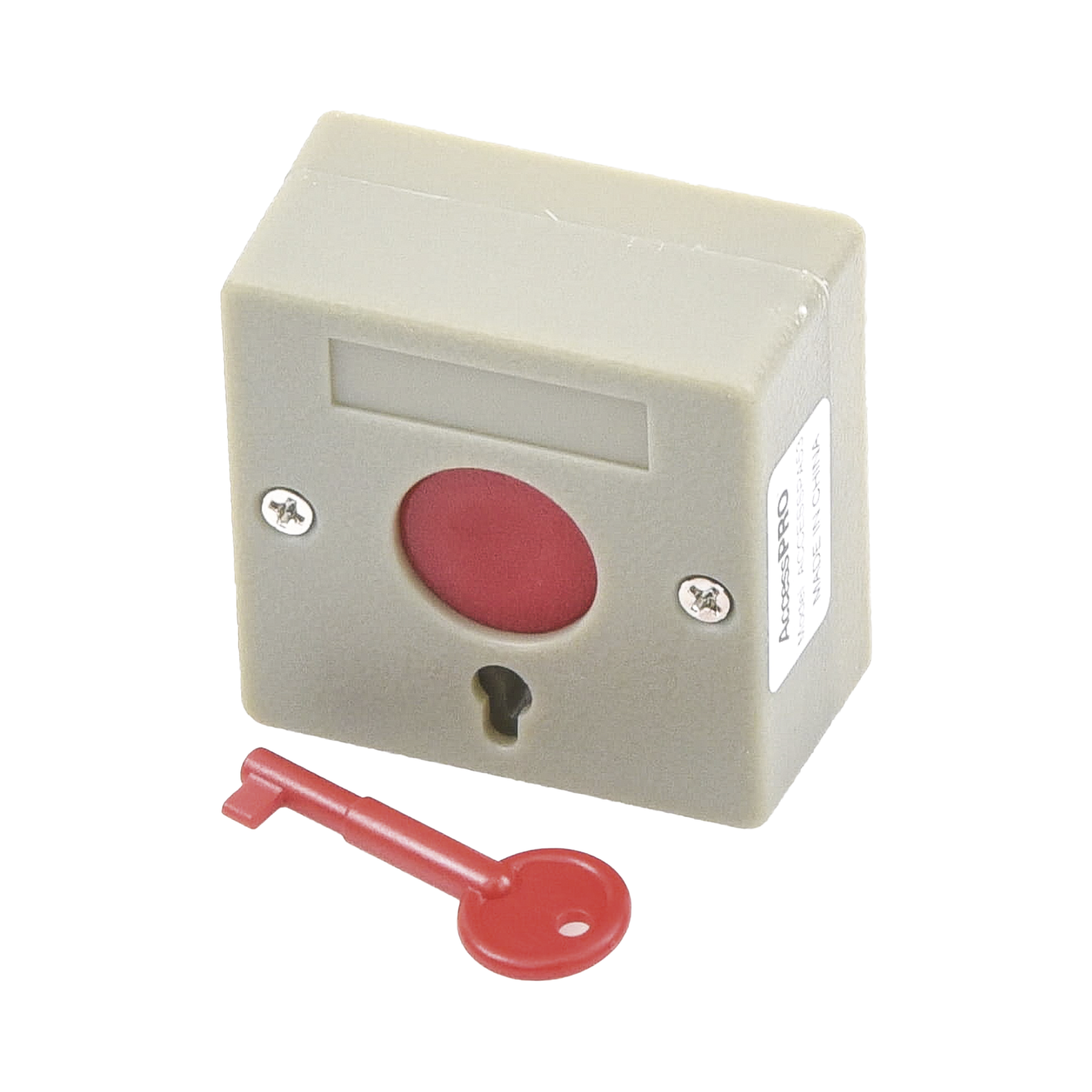Botón de Pánico a Prueba de Fuego / Restablecimiento con Llave / Tamaño Compacto para Fácil Instalación