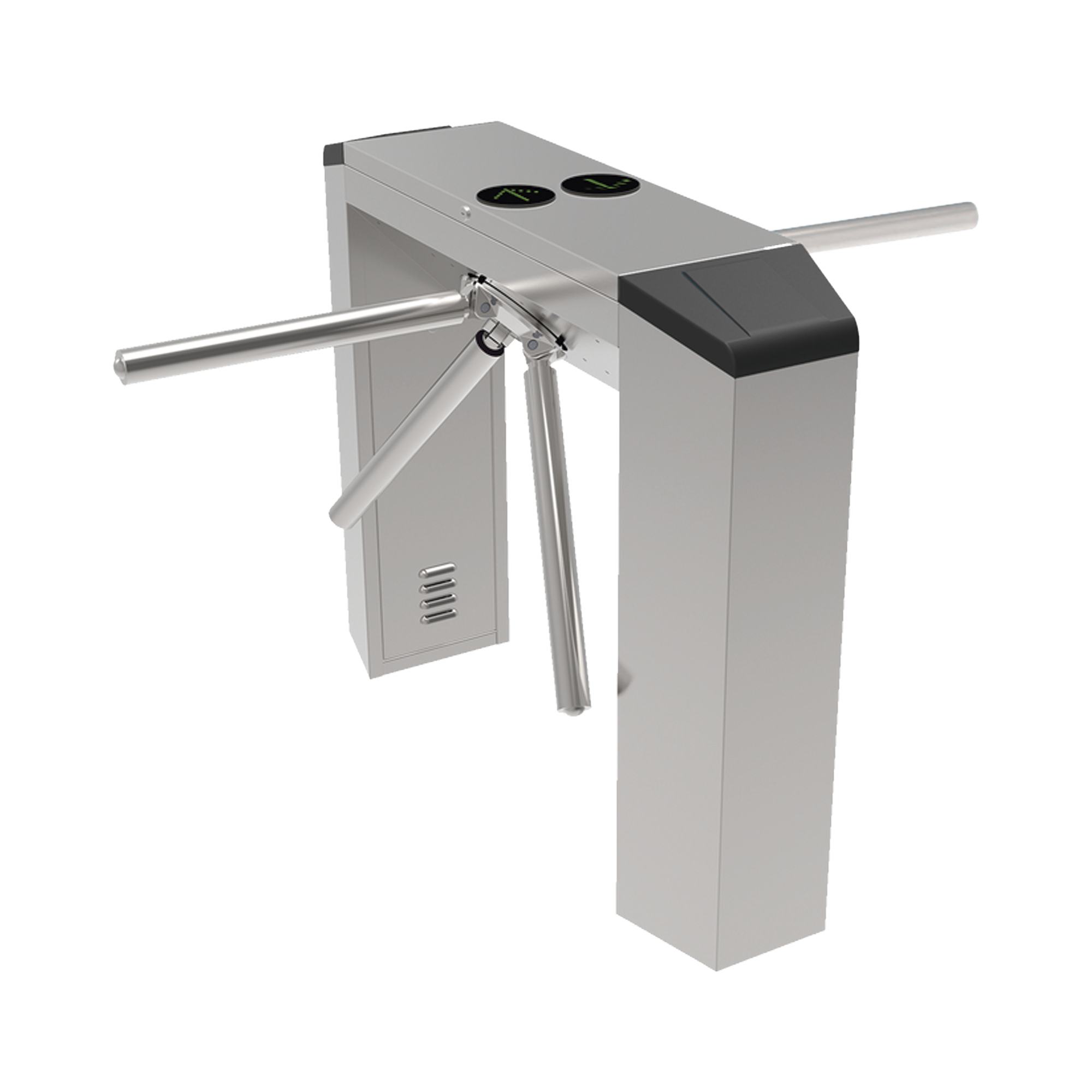 Torniquete Industrial en Acero Inoxidable, Bidireccional, Espacio para Lectora de Proximidad