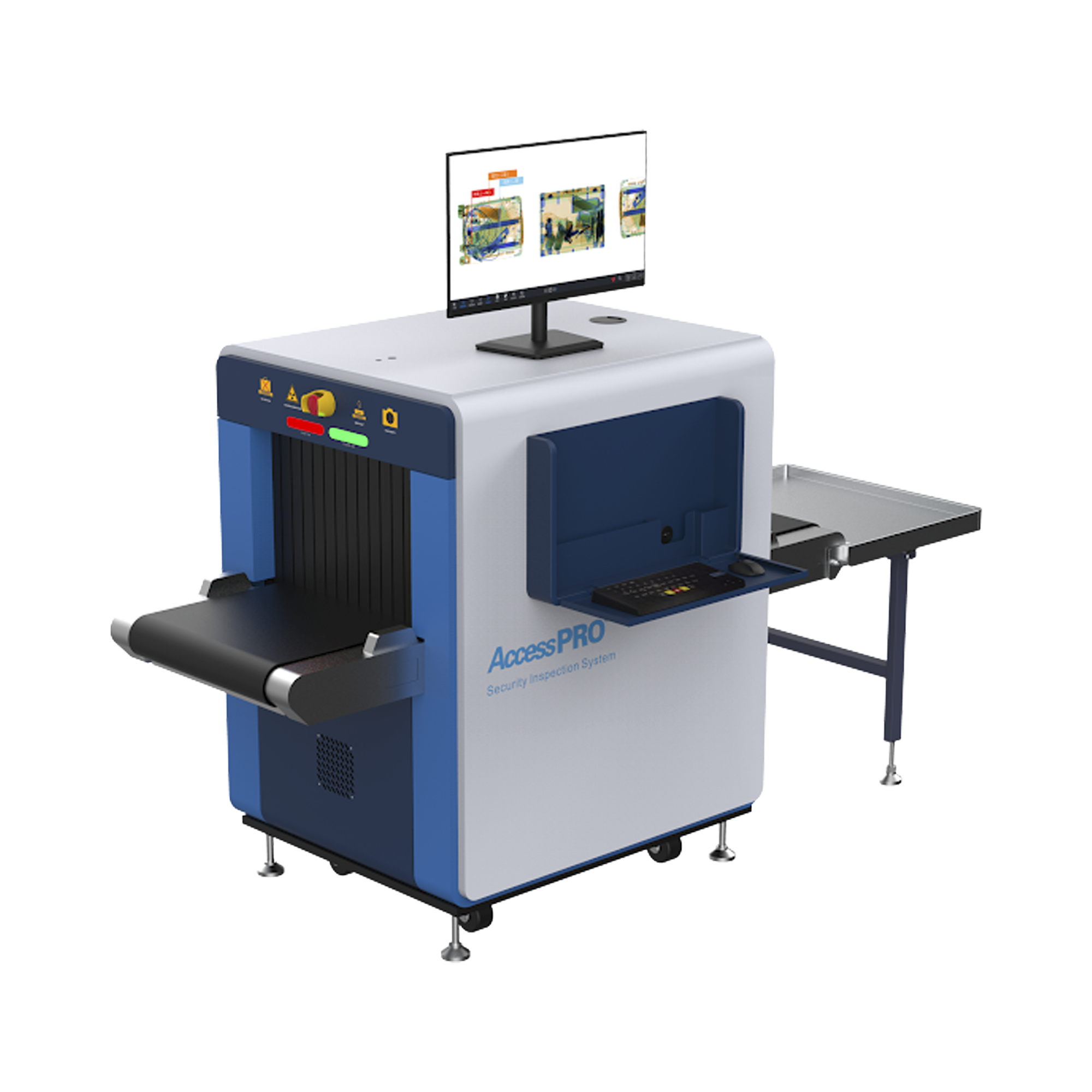 Sistema de inspección por Rayos X para equipaje de mano con túnel de 50 x 30 cms. Escaneo mejorado y detección de explosivos. Puesta en marcha y capacitación incluida