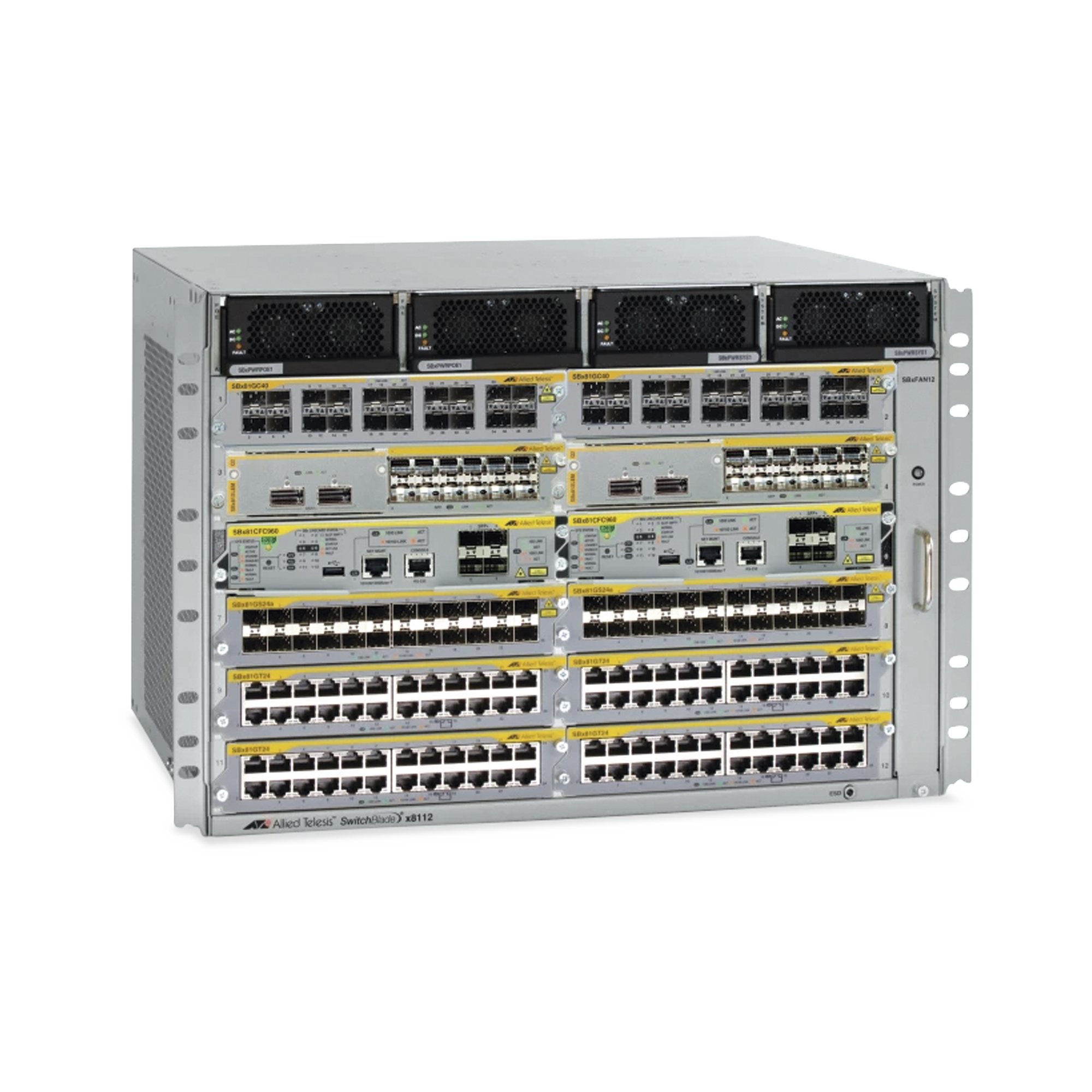 Switch Blade SBx8112 Chasis de Rack P/12 Slots