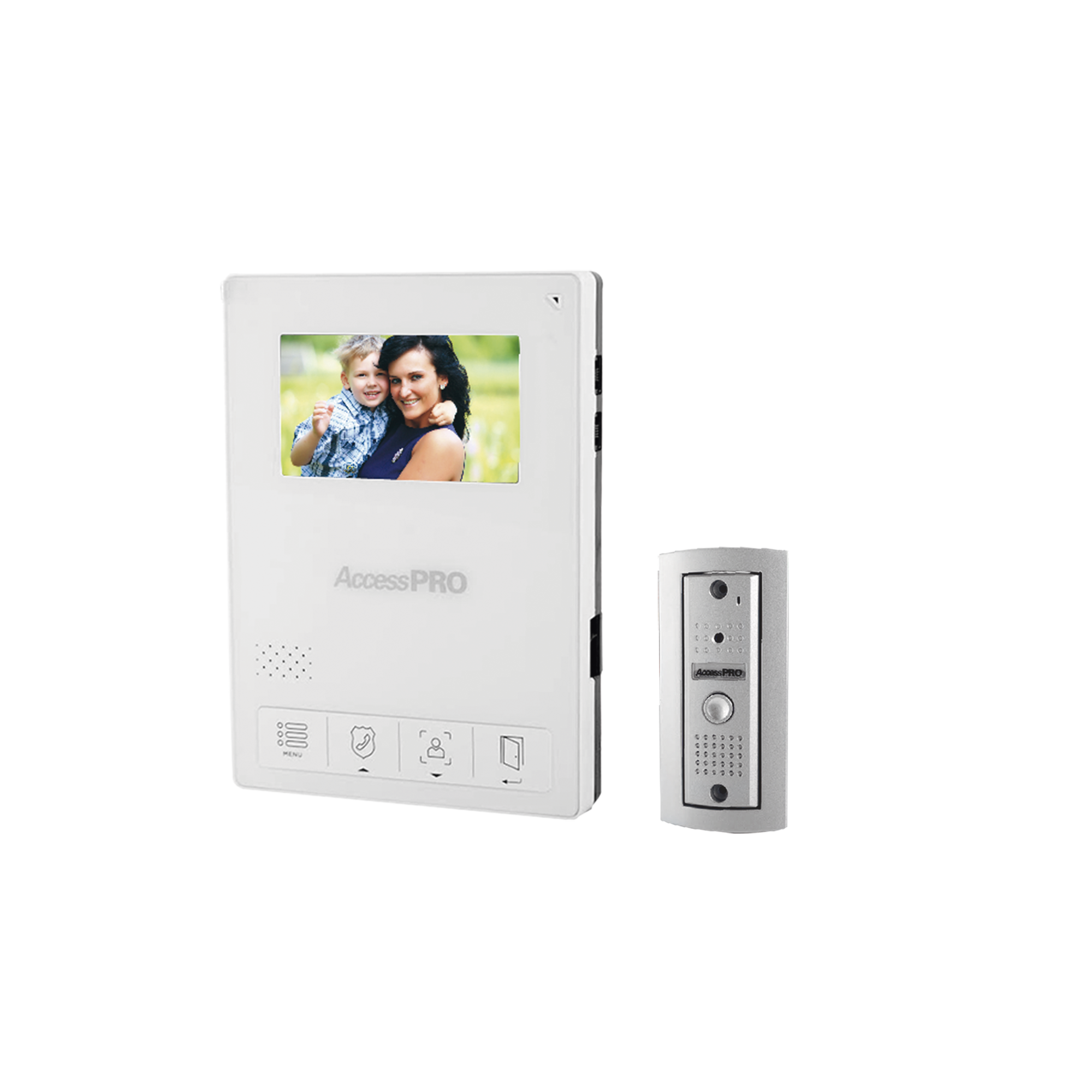 Kit de Videoportero / Frente de Calle Antivandalismo / Cámara 900TVL para Baja Iluminación / Pantalla Alta Resolución / Control