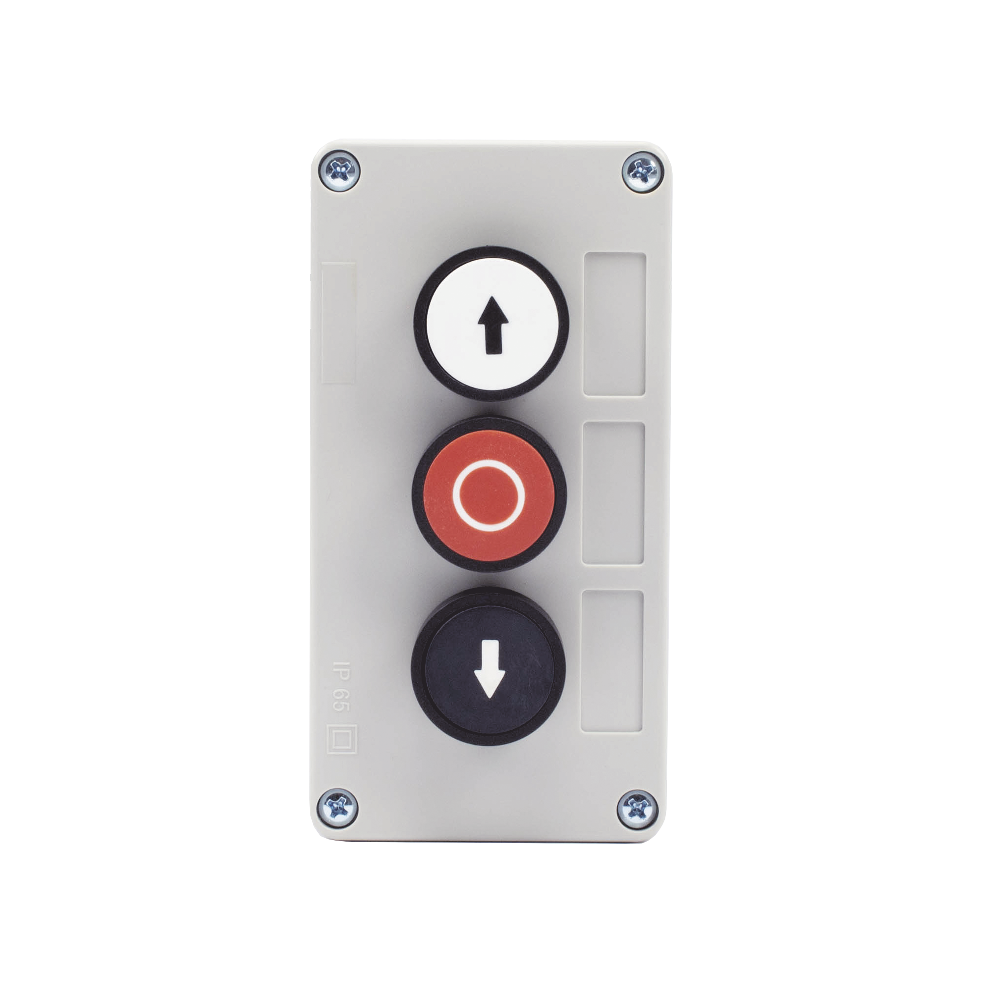 Botonera Triple Para Barreras Vehiculares, Operadores Corredizos y Abatibles.