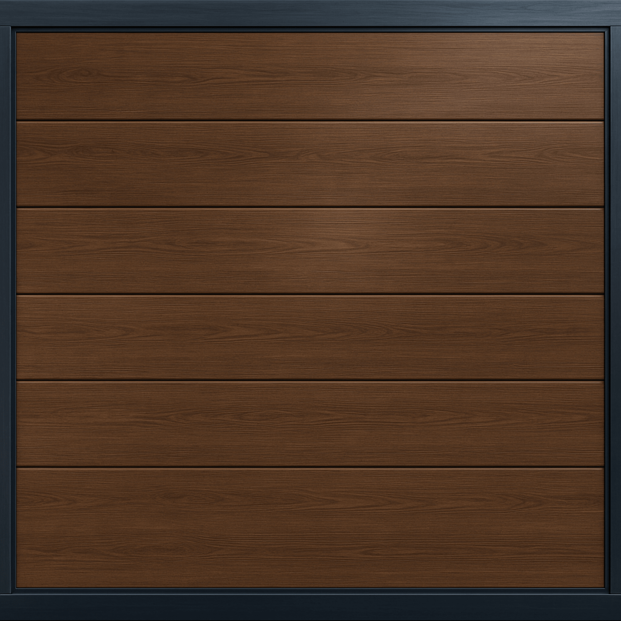 Puerta de Garage de Alta Calidad / Linea Central / Imitacion madera / oscura / 18x9 pies / AISLADA / Estilo Americana.