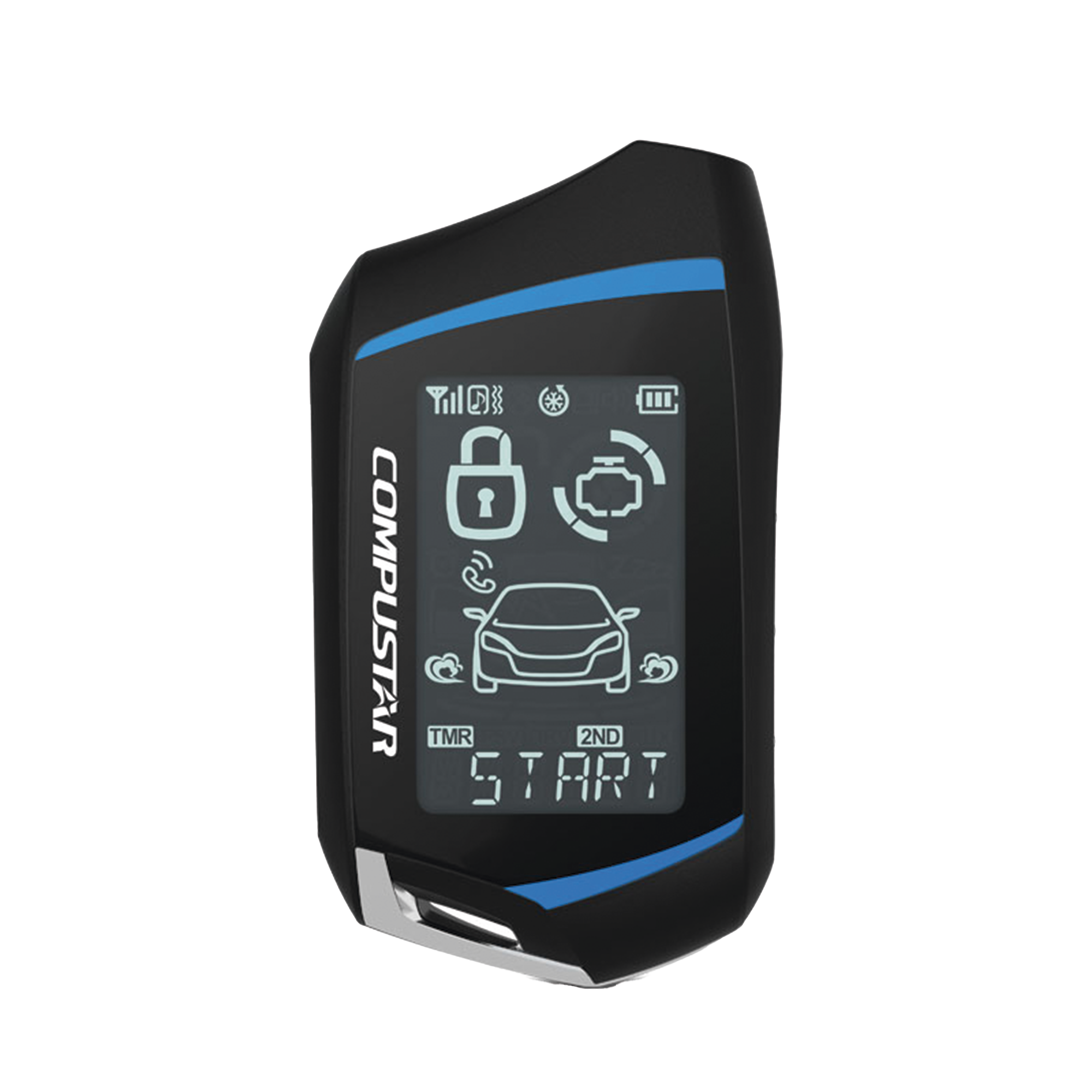 Control Remoto Bidireccional de cuatro botones para Sistemas de alarmas Compustar CS7900AS hasta con un kilometro de alcance