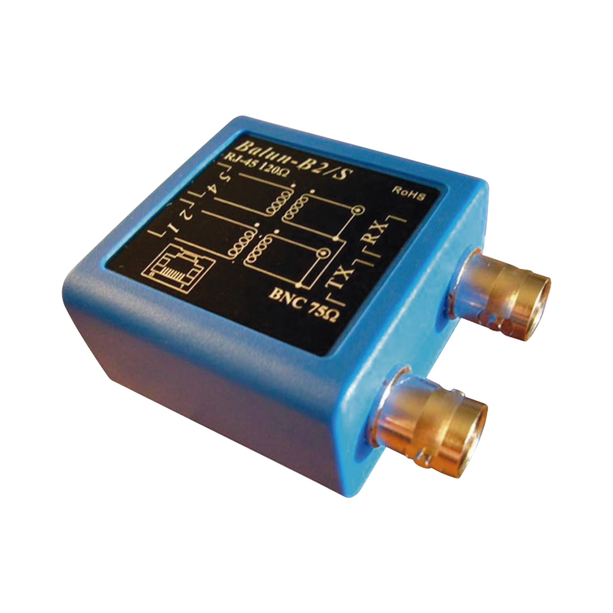 Balun E1 -Adaptador BNC hembra 75 ohms a jack RJ45 120 ohms