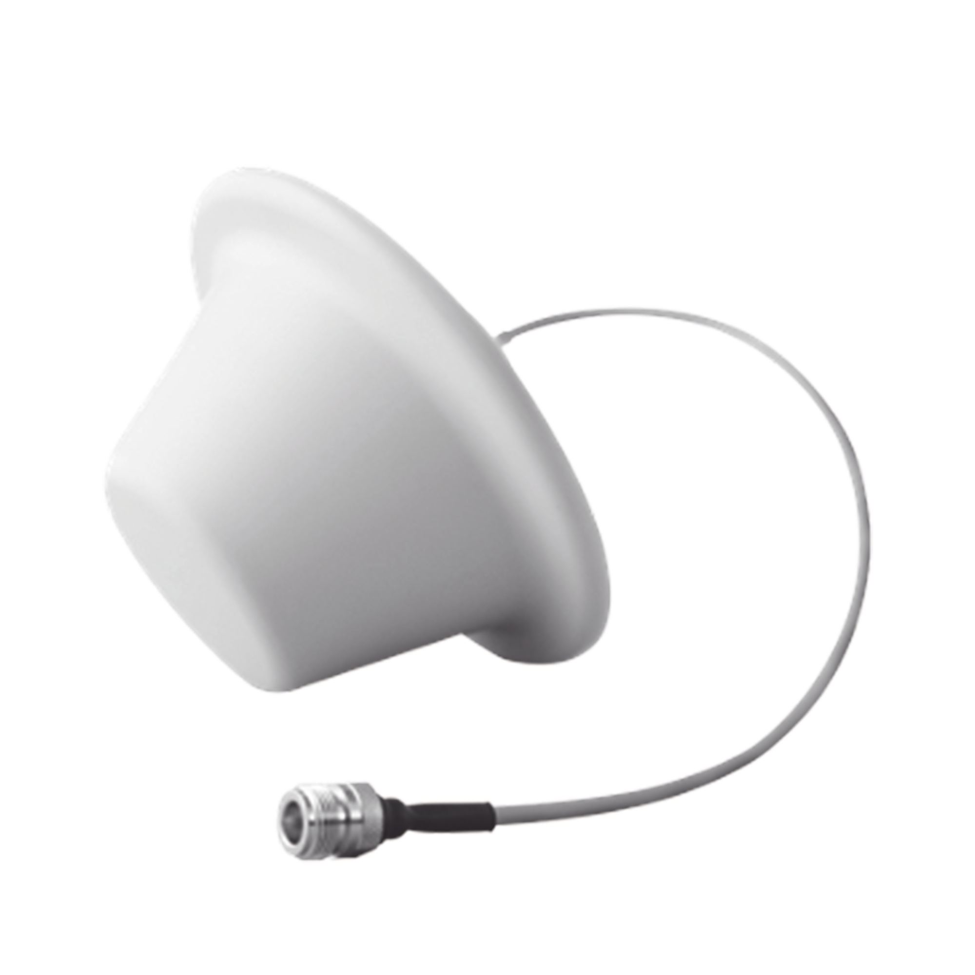 Antena Domo Omnidireccional 698 ~ 960 MHz / 1710 ~ 2700 MHz, 1.5 dBi / 5 dBi, con conector N hembra.