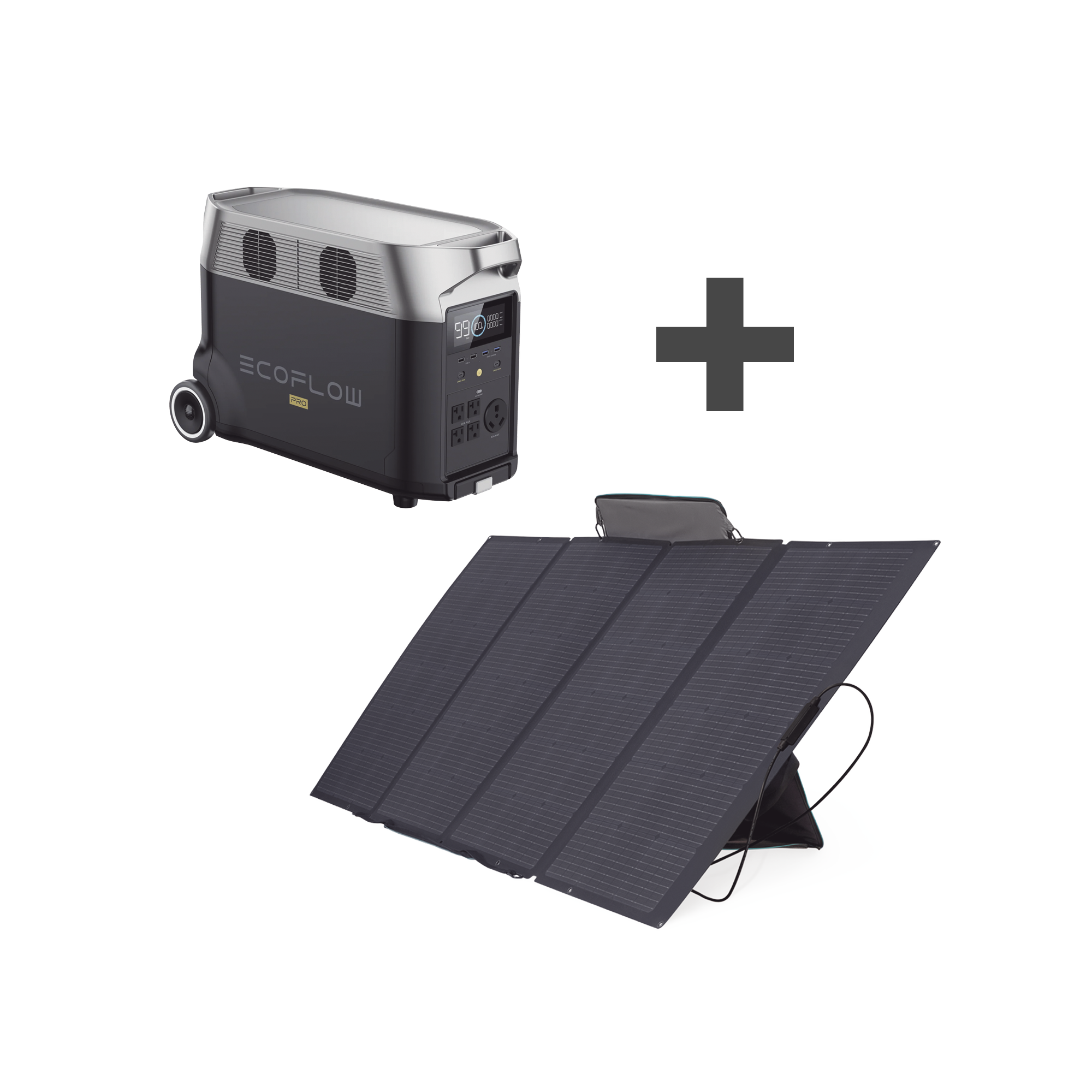 Kit de Estación de Energía Portátil 3600Wh + Panel Solar Flexible 400W