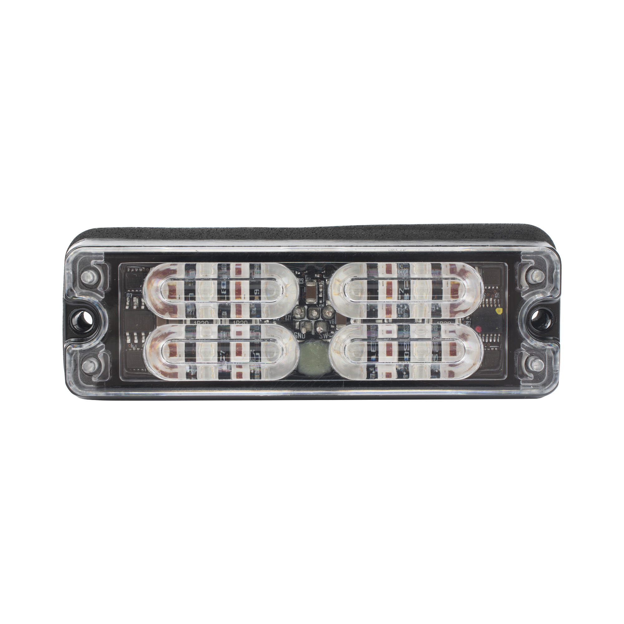 Luz Perimetral, 12 LED Ultra Brillantes, Color Rojo / Azul