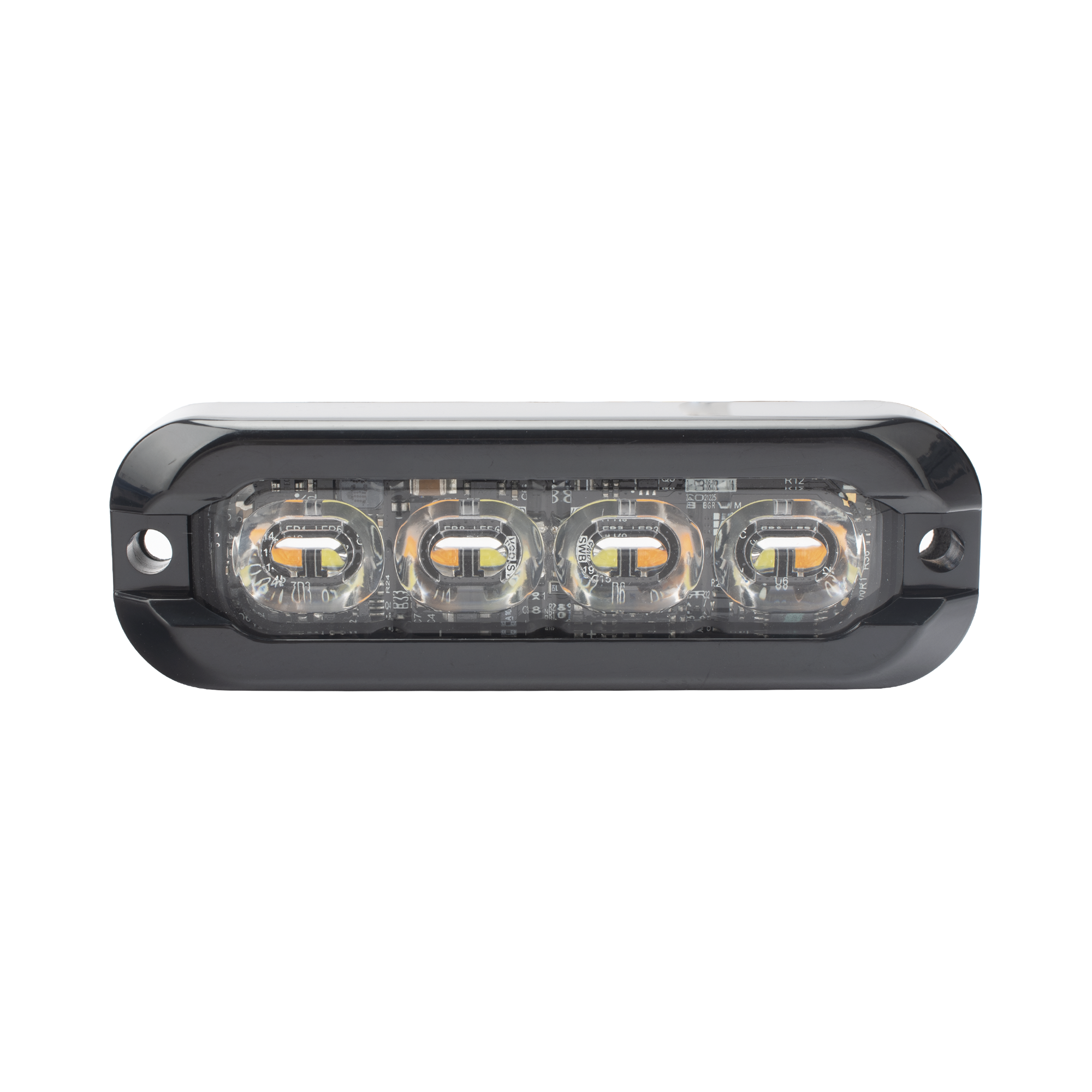 Luz perimetral , 8 LED Ultra Brillantes, Dual Color Ambar / Claro