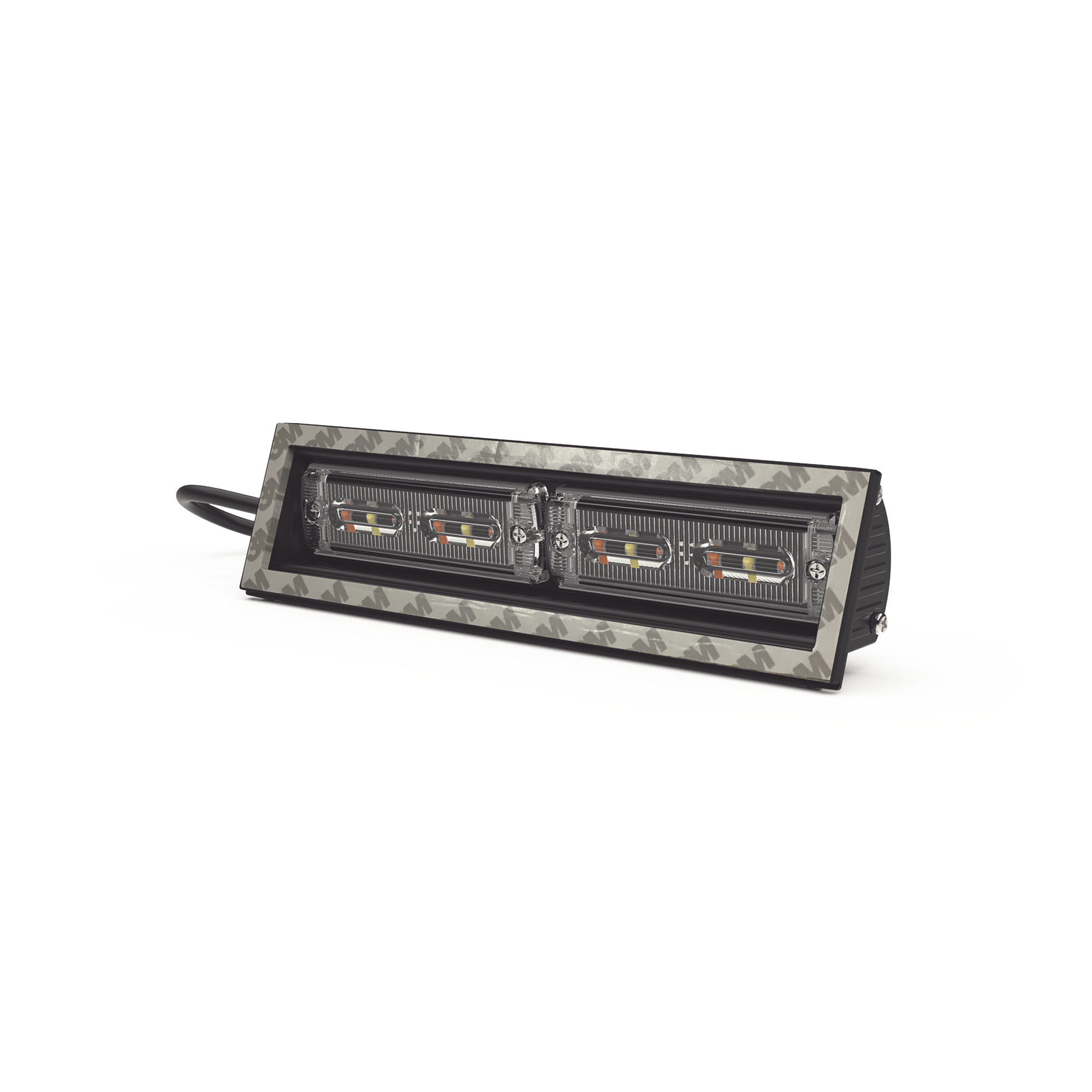 Luz direccional cubierta de ventana, 12-24 Vcc, 2 cabezales dual color, Rojo/Claro