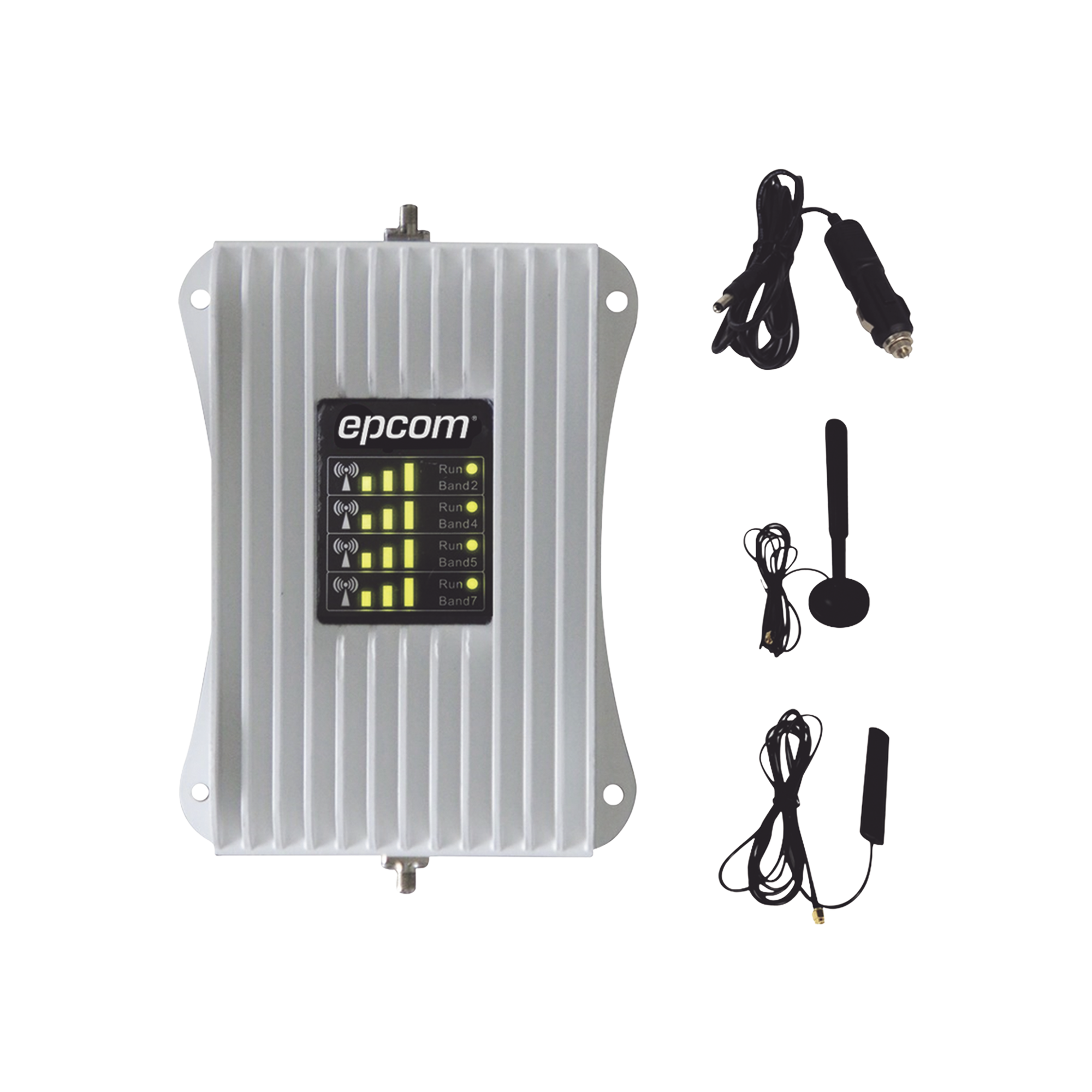 KIT Amplificador de Señal Celular Para Vehículo/ Soporta y Mejora la Señal Celular 5G, 4G LTE/ Múltiples Operadores, usuarios y dispositivos/ Ideal para Vehículo tipo Camioneta, Pick up o Sedán.