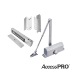 KIT INC CHAPA MAGNETICA DE 600LBS  / MONTAJE TIPO Z Y L  / CIERRA PUERTAS