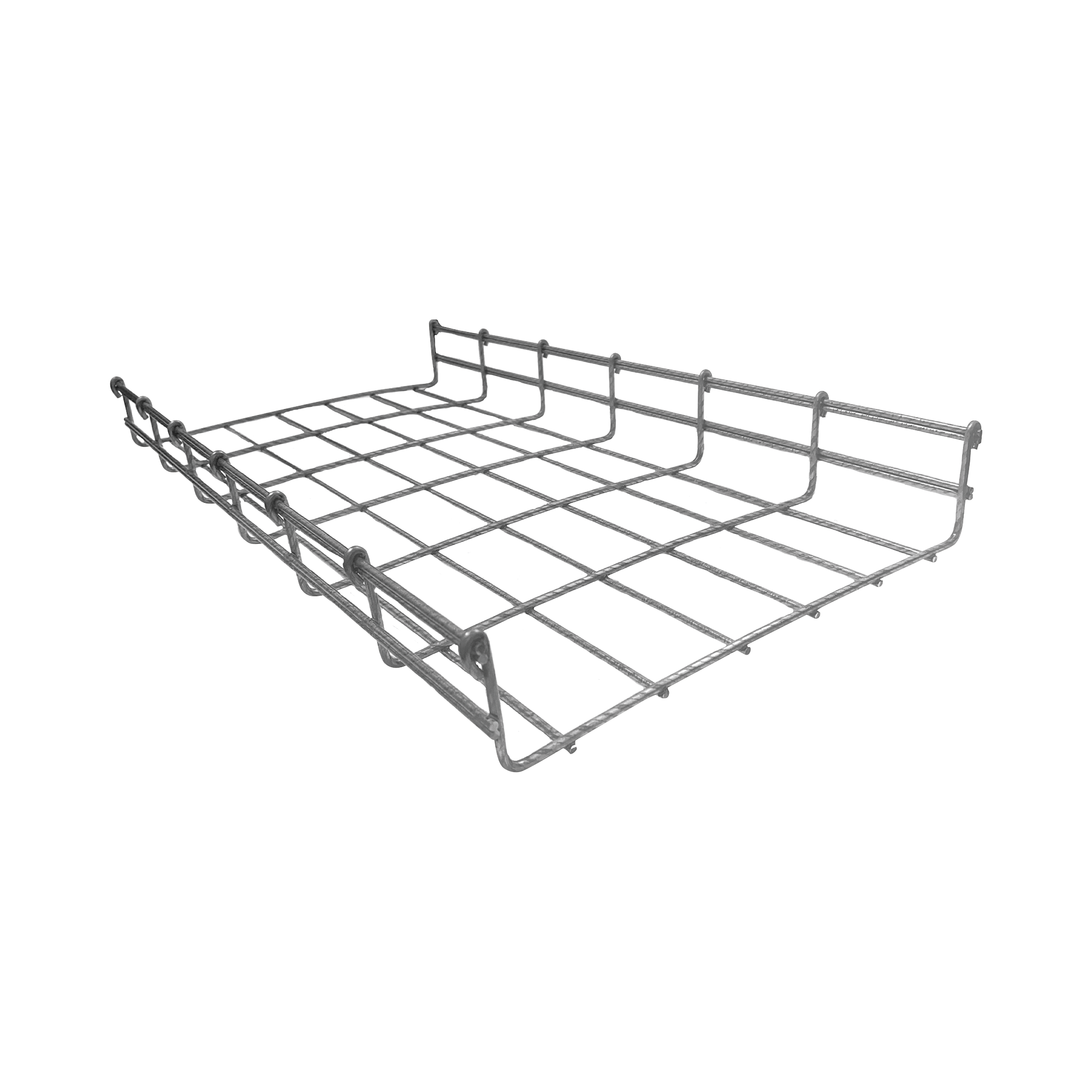 Charola Bimetálica Tipo Malla 66/300 mm, Ideal Para Utilizarse al Exterior o Zonas Húmedas, Hasta 315 Cables Cat6, Tramo de 3 Metros