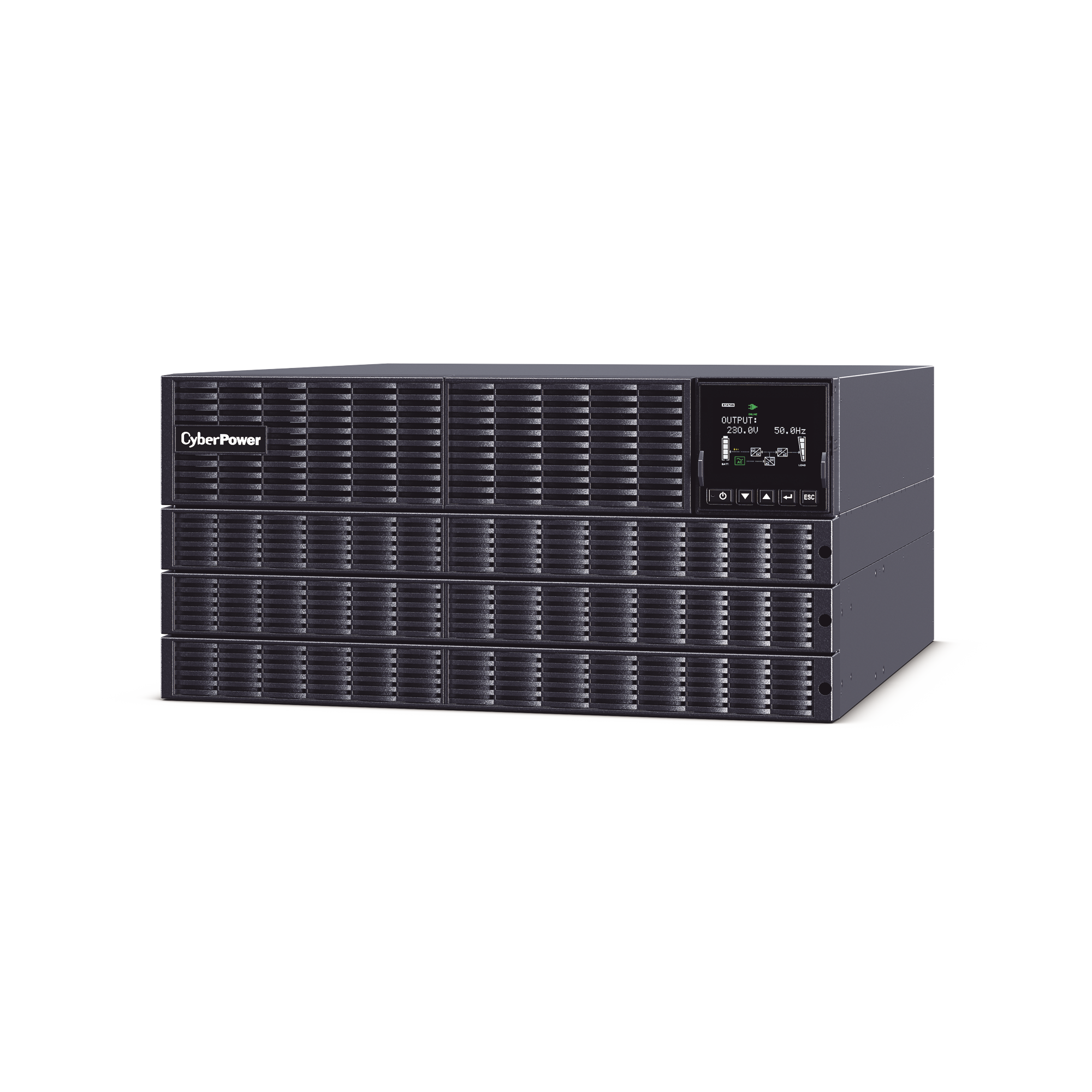 UPS de 6000 VA/5400 W, Online Doble Conversión, 200 - 240 Vac de Entrada Hardwire, Onda Senoidal Pura, Torre o Rack de 6 UR, Con 2 Tomas NEMA L6-20R y 2 NEMA L6-30R