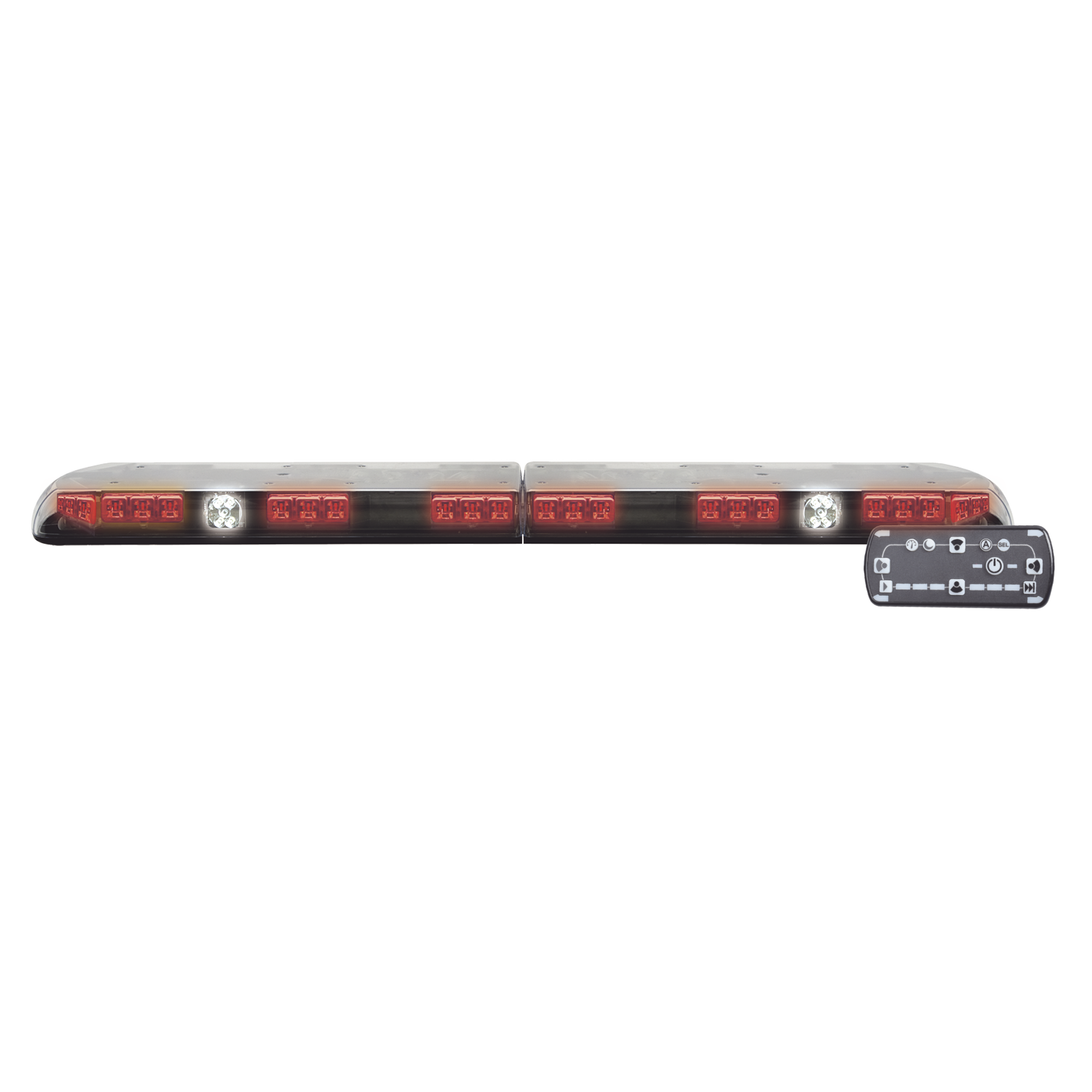 Barra de luces de 48" roja Ultra Brillante, Vantage PRO, con 64 poderosos LEDs última generación.