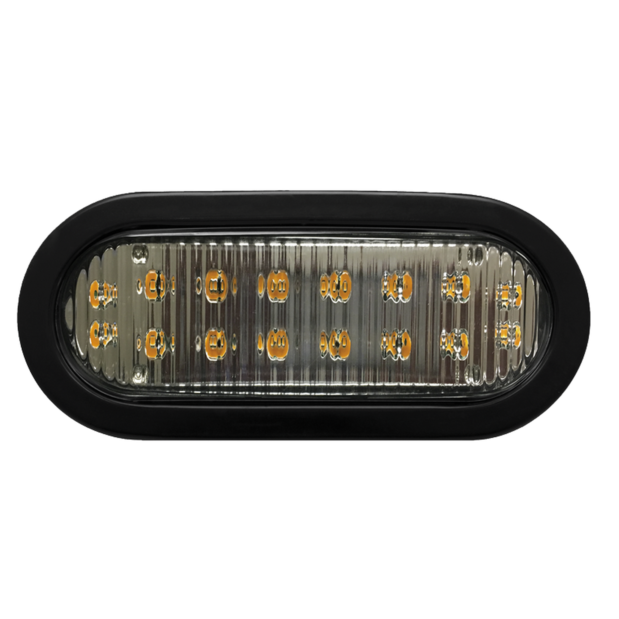 Luz direccional LED ovalada Bicolor ambar claro con montaje de ojal de 7.5 pulgadas