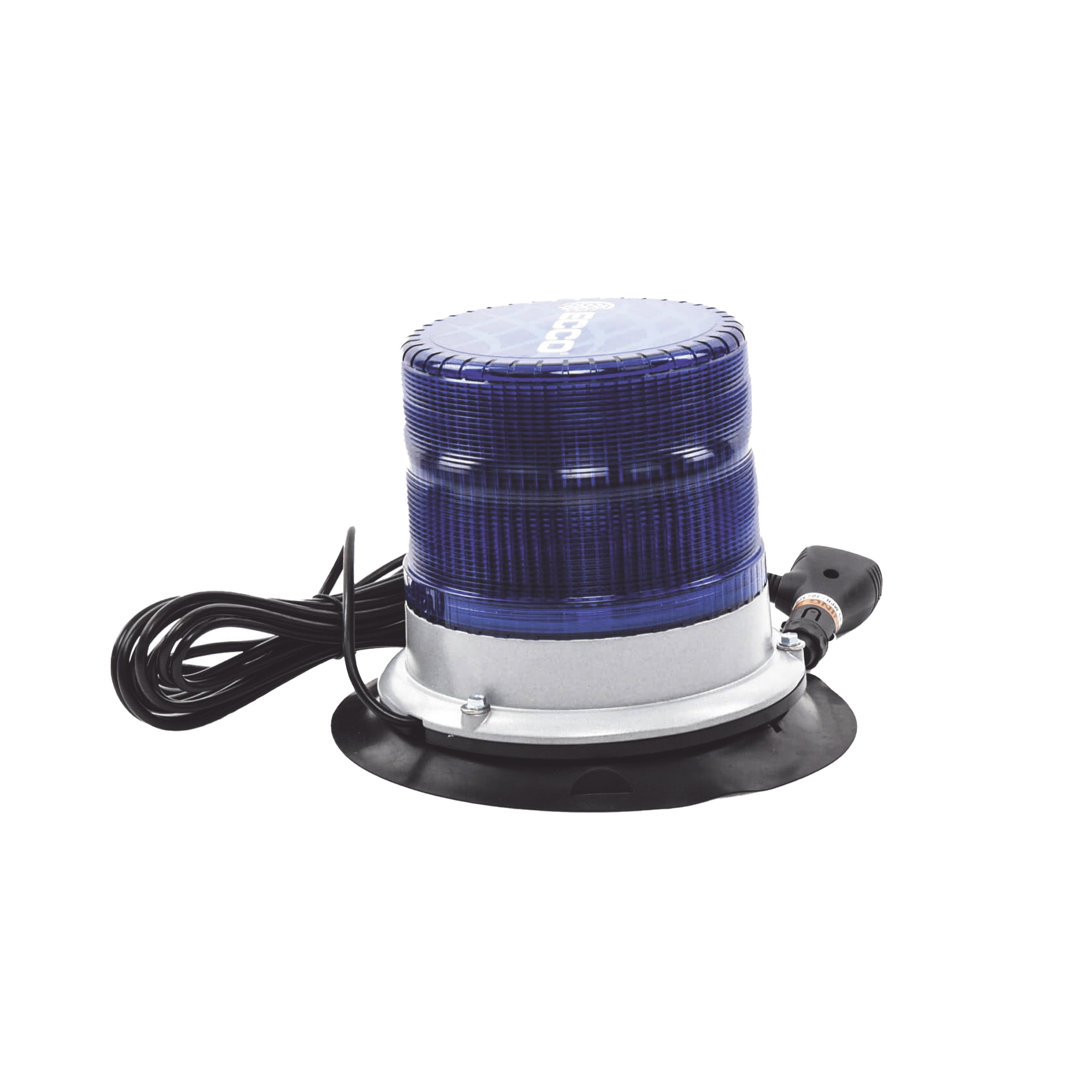 Baliza led pulso, 12-24vdc, 11 patrones de flash, montaje de imán de vacío, azul