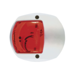 Luz Lateral de Navegación en Color Rojo con Carcasa Blanca para Embarcaciones a Vela o a Motor de Menos de 20 Metros