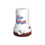 Bomba sumergible de achique de 1500 galones por hora a 12 Volts de corriente directa.