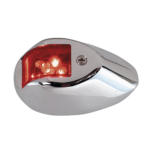 Set de Luces de Navegación Verticales Rojo / Verde con Carcasa en Cromo para Embarcaciones a Motor de Menos de 20 Metros