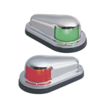 Set de Luces Laterales de Montaje Horizontal con Carcasa de Acero para Embarcaciones a Vela o a Motor de Menos de 12 Metros