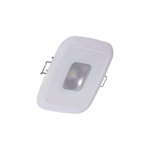 Luz led marina Square Mirage, emite luz color blanco con atenuación, rojo y azul de 380 lúmenes, para uso interior y exterior con grado de protección IP67.