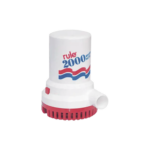 Bomba sumergible de achique de 2000 galones por hora a 24 Volts de corriente directa.