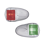Set de Luces Laterales de Montaje Horizontal con Carcasa de Acero para Embarcaciones a Motor de Menos de 12 Metros