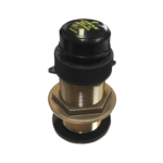 Transductor de bronce Thru Hull, mide temperatura, velocidad, y profundidad.