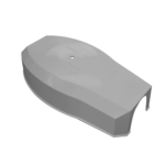 TAPA PARA BRAZO DE BARRERA DOORKING GRIS