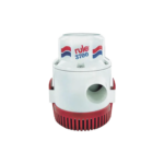 Bomba sumergible de achique de 3700 galones por hora a 24 Volts de corriente directa.