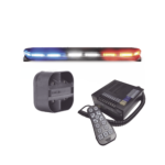 Kit de Sirena, Bocina y Torreta de 47", Serie 16 con 300 LEDs, Dual Color, Frente: Rojo/Blanco, Azul/Blanco, Trasero: Rojo/Ámbar, Azul/Ámbar