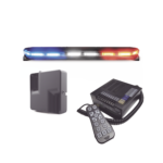 Kit de Sirena, Bocina y Torreta de 47", Serie 16 con 300 LEDs, Dual Color, Frente: Rojo/Blanco, Azul/Blanco, Trasero: Rojo/Ámbar, Azul/Ámbar