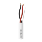 Bobina de 305 Metros de Cable / 2 x 16 AWG / Riser / Tipo CMR-CL3R / Color Blanco / Para Aplicaciones de Alarmas de Intrusión, Control de Acceso, Automatización, Interfonos y Tv Porteros