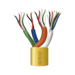 Carrete de Cable de 305 Metros / Color Amarillo / Compuesto por  6 x 22 AWG blindado, 4 x 18 AWG, 4 x 22 AWG, y 2 x 22 AWG / Para Aplicaciones en Control de Acceso