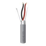 Bobina de 305 Metros / Cable 2 x 18 AWG / Color Gris / Blindado / Riser / Aplicaciones de Audio Control de Acceso y Automatización
