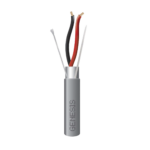 Carrete de 305 Metros de Cable / 2 x 16 AWG / Riser / Blindado / Tipo CMR-CL3R-FPLR-FT4 / Color Gris / Aplicaciones de alarmas de intrusión/Control de Acceso/ Automatización / Interfonos y Tv Porteros.
