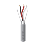 Carrete de 305 Metros de Cable / 3 x 16 AWG / Riser / Blindado / Tipo CMR-CL3R-FPLR-FT4 / Color Gris / Aplicaciones de alarmas de Intrusión/Control de Acceso/ Automatización / Interfonos y Tv Porteros.